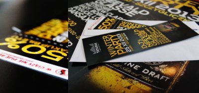 plakaty i bilety opracowane i wydrukowane na wydarzenie muzyczne