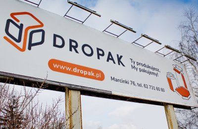 druk i montaż banneru reklamowego - lokalizacja : Słupia trasa z Wrocławia przy S8