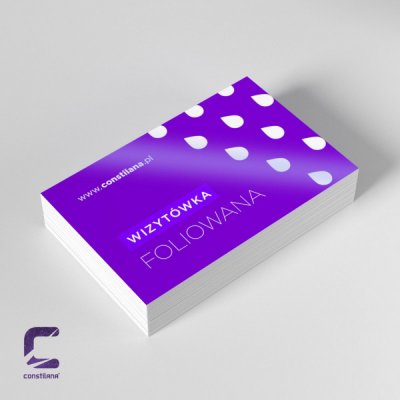 wizytówki laminowane