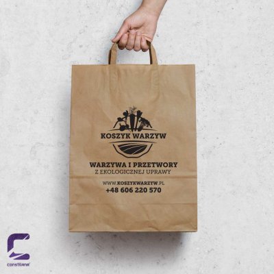 torba eko brązowa - kraft gładki