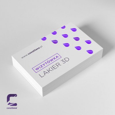 wizytówki lakierowane selektywnie